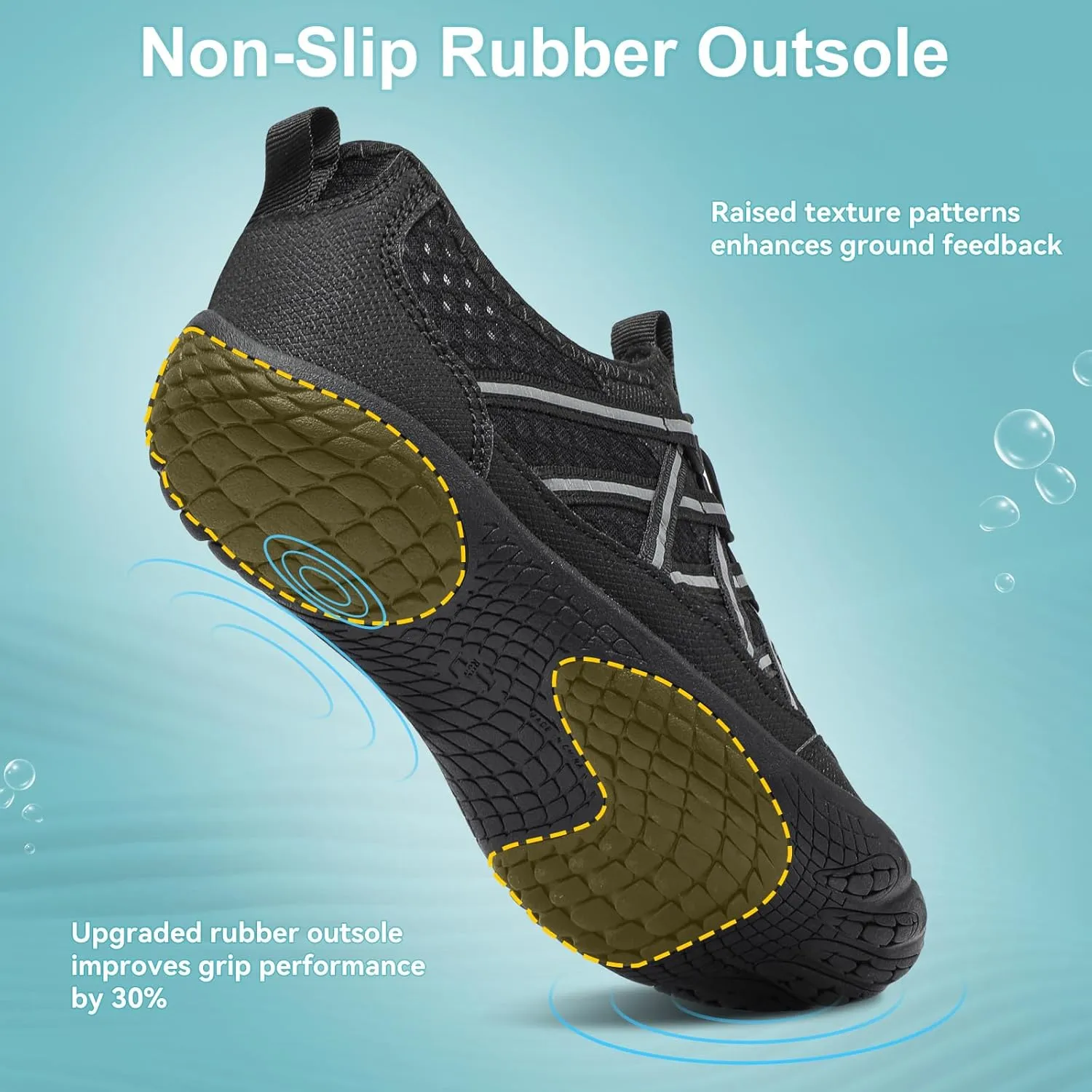 Barefoot Water Shoes for Women Men Wide Toe Box Lightweight Quick Dry Aqua Socks for Swim Beach Surf Boat Hiking Pool Walking Yoga