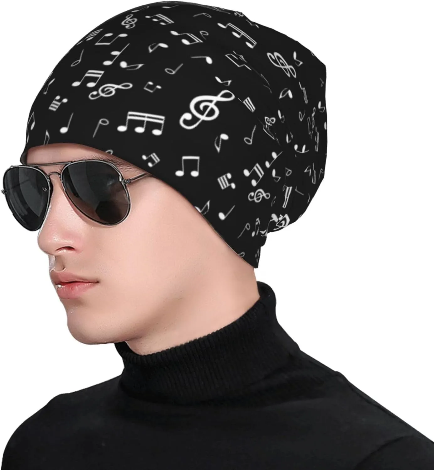Beanie Hat Knitted Cap for Men Women,Thin Warm Knit Slouchy Cancer Hat Ski Cap Winter Warm Hip Hop Soft Skull Cap