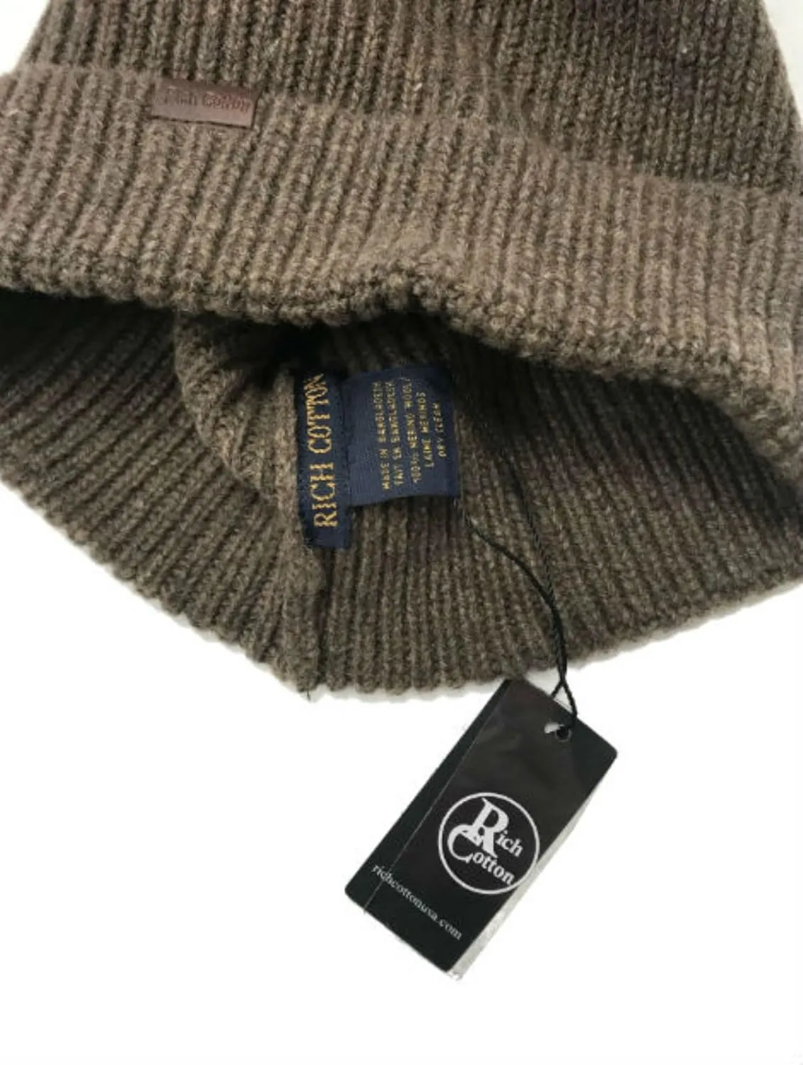 Beanie Hat Men Women Skull Cap - Unisex Knit Cuffed Beanie Winter Hat - Soft 100% Merino Wool