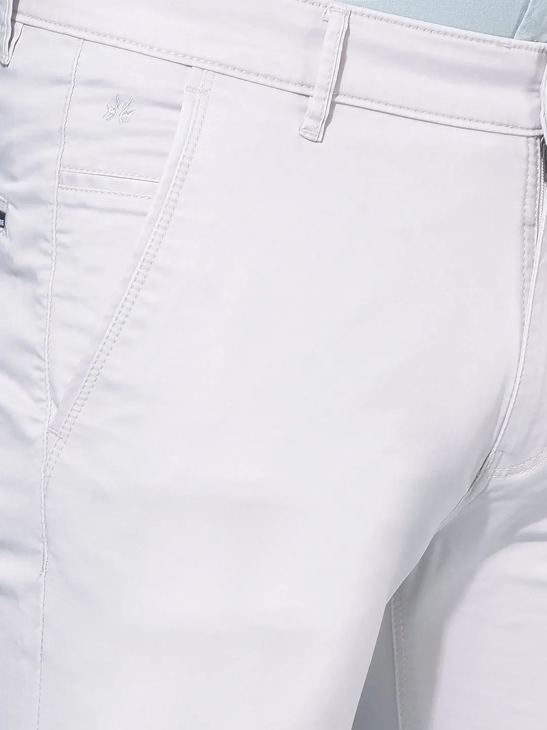 Beige Stretchable Trousers