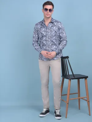 Beige Stretchable Trousers