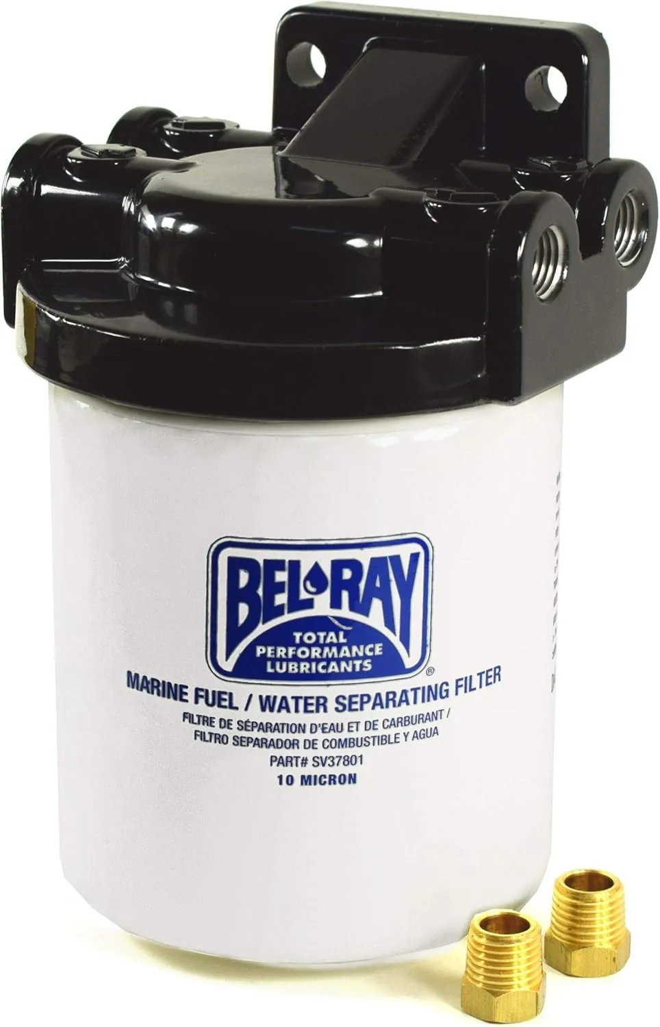 Bel-Ray SV37851 Boat Motor Fuel Water Separating Gas Filter Kit with Bracket