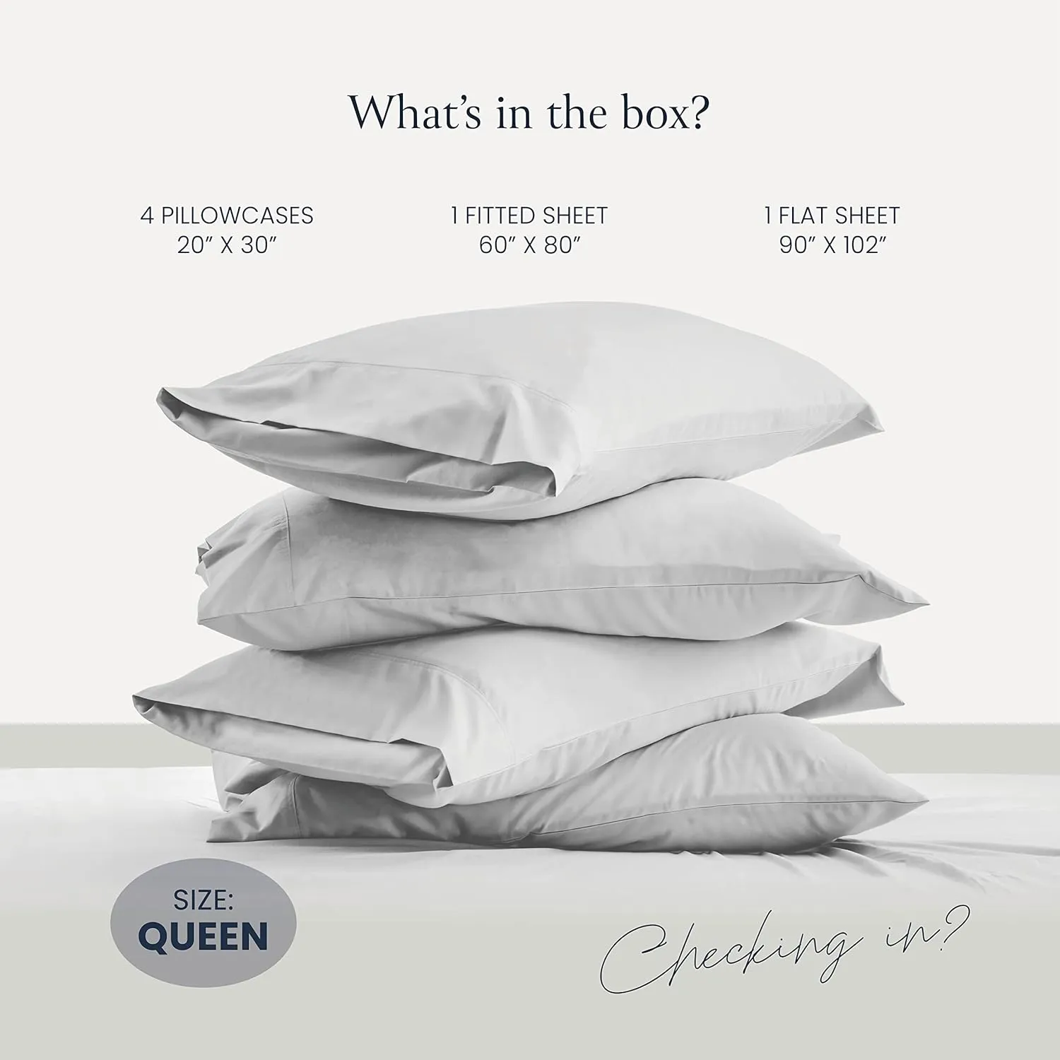 BELADOR Silky Soft Queen Sheet Set - 6 Piece White Bed Sheets for Queen Size Bed, Secure-Fit Deep Pocket Sheets with Elastic, Breathable Hotel Sheets & Pillowcase Set, Wrinkle Free Oeko-Tex Sheets