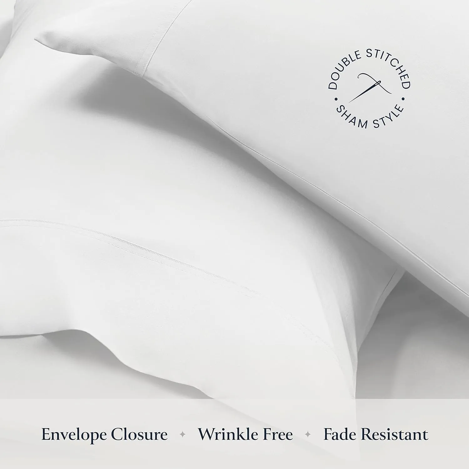 BELADOR Silky Soft Queen Sheet Set - 6 Piece White Bed Sheets for Queen Size Bed, Secure-Fit Deep Pocket Sheets with Elastic, Breathable Hotel Sheets & Pillowcase Set, Wrinkle Free Oeko-Tex Sheets