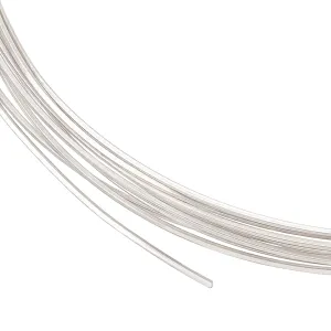 BENECREAT 22 Gauge 925 Sterling Silver Flat Wire, 1m/3.28 Feet Square Dead Soft Jewelry Craft Wire for Jewelry Making