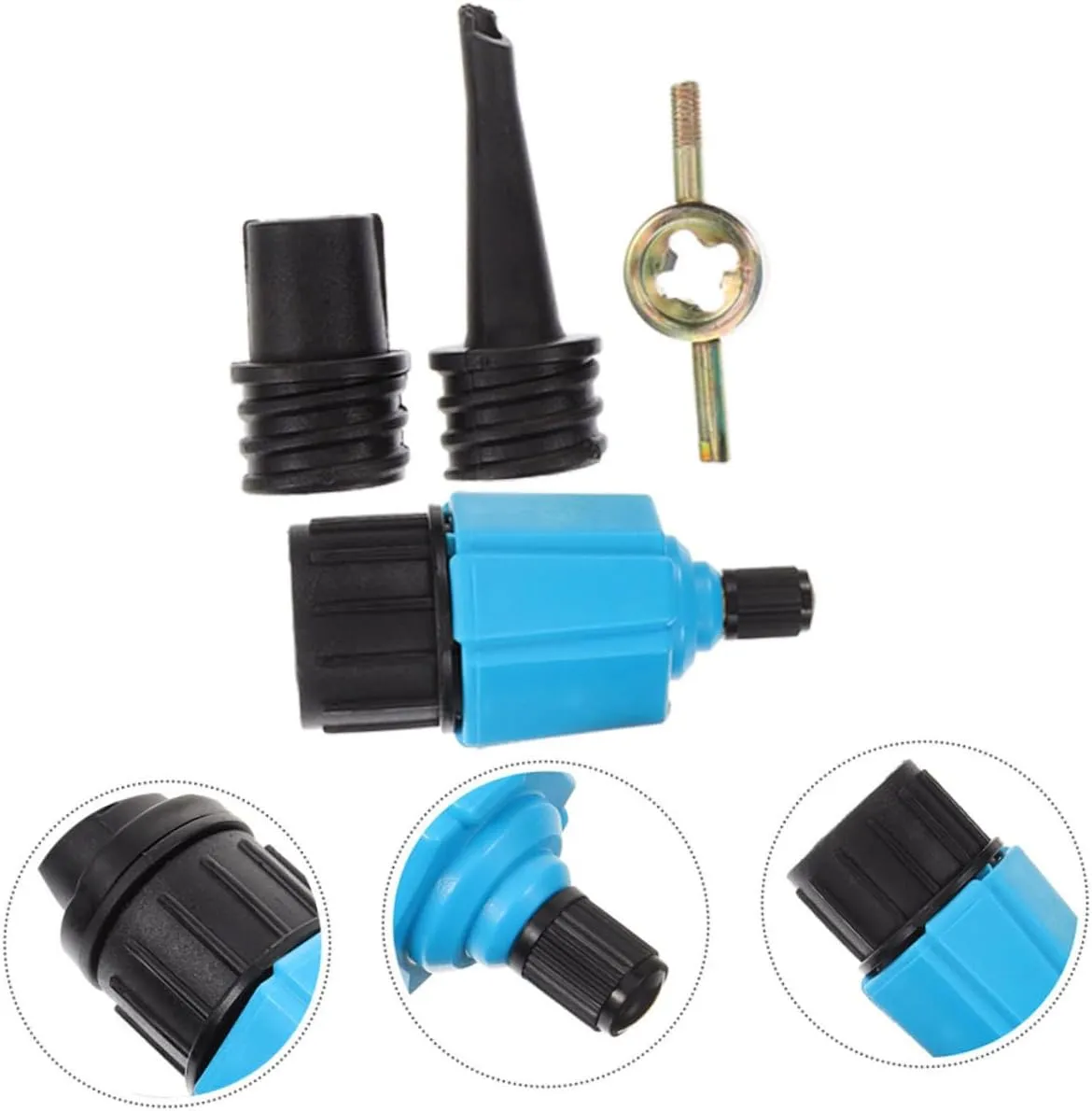 BESPORTBLE Portable Inflatable Pump Adapter for Air Mattresses Durable Compressor Air Valve Converter Quick