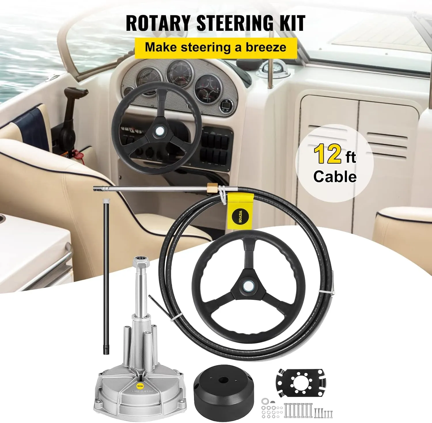 Bestauto Outboard Steering System