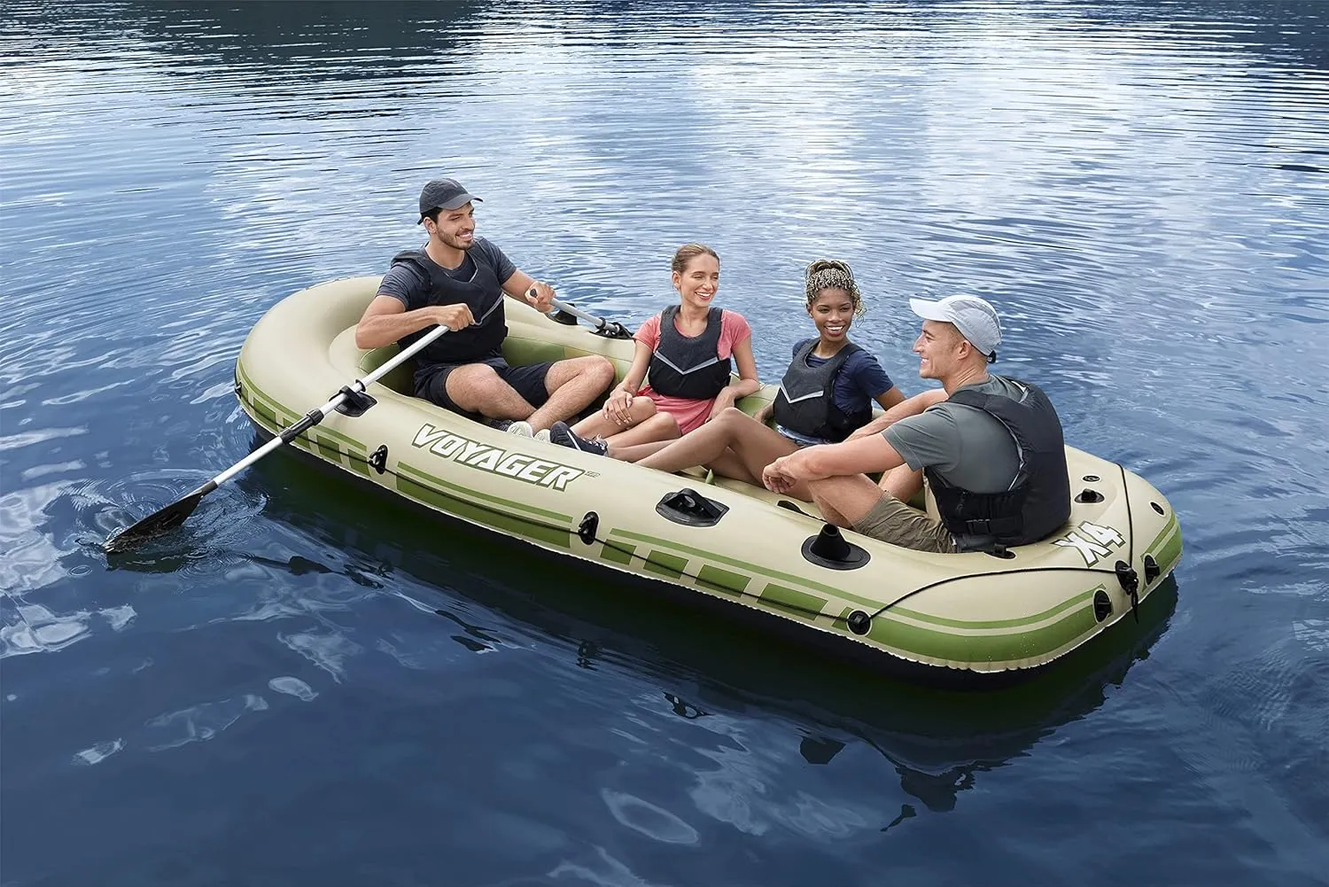 Bestway Hydro-Force Inflatable Raft Set | Inflatable Boat for Kids and Adults | Great for Ponds, Lakes, Rivers
