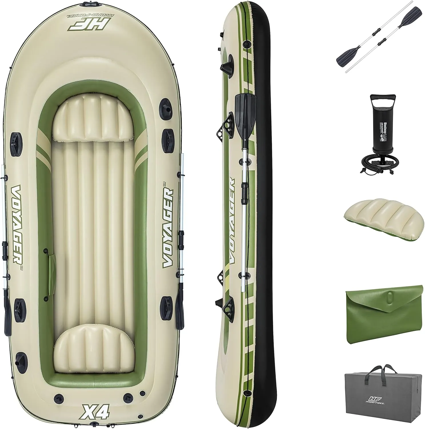 Bestway Hydro-Force Inflatable Raft Set | Inflatable Boat for Kids and Adults | Great for Ponds, Lakes, Rivers