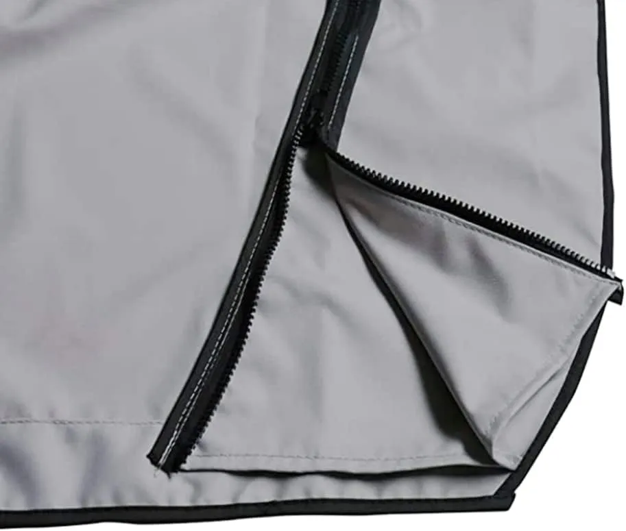 Bimini Top Replacement Canvas，3 Bow Bimini Tops Canvas Cover with Zipper Easy Install，Windproof Waterproof and UV-Proof Bimini Top Canvas Only No Frame (Light Grey, 3 Bow 6'L x 46" H x 67"-72" W)