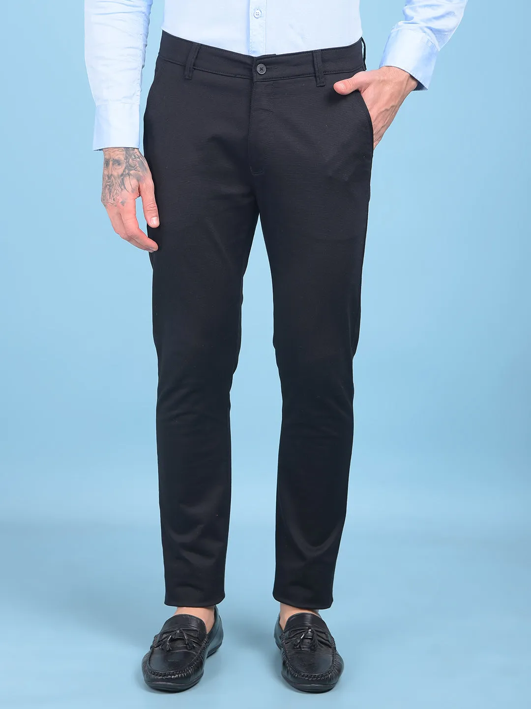 Black Stretchable Trousers