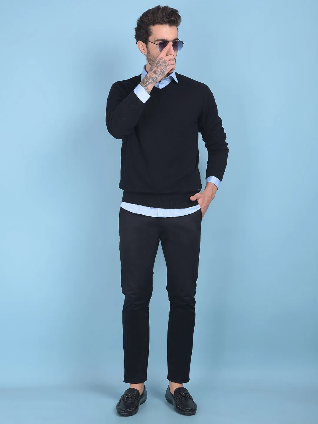 Black Stretchable Trousers