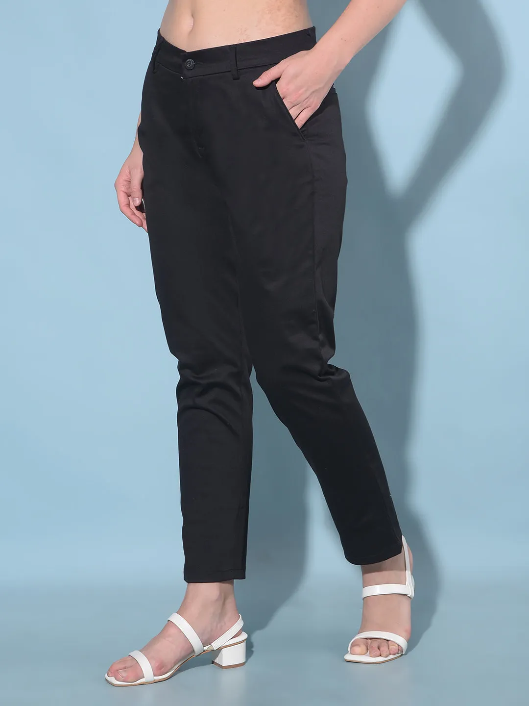 Black Stretchable Trousers