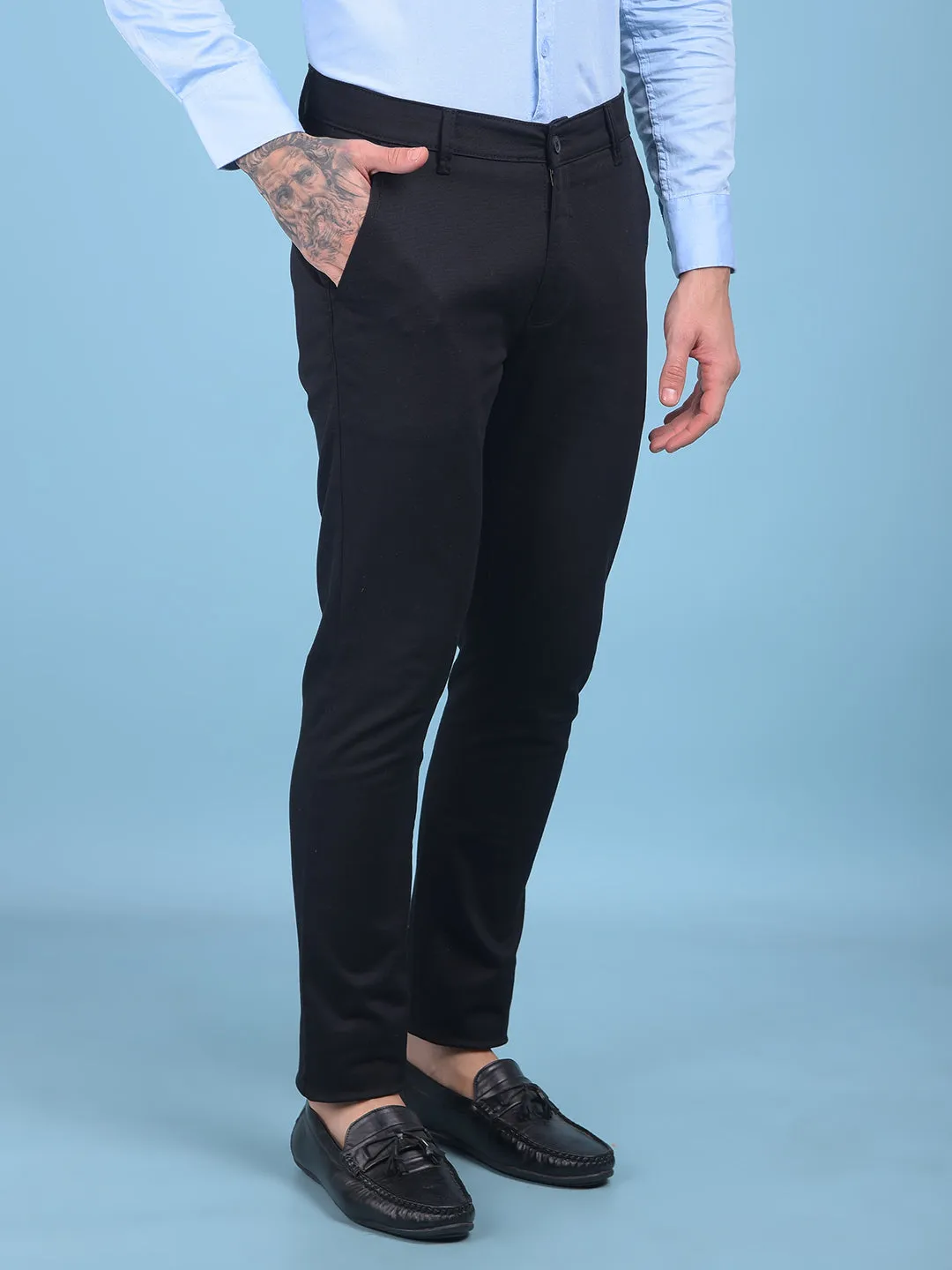 Black Stretchable Trousers