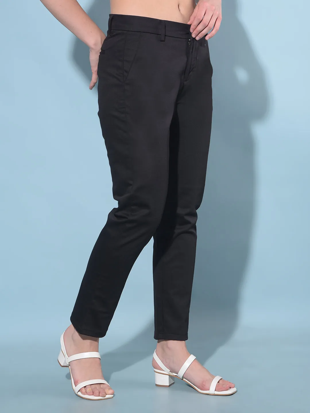 Black Stretchable Trousers