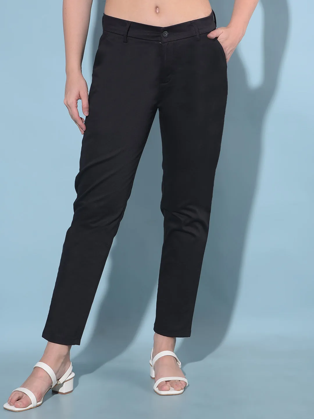 Black Stretchable Trousers