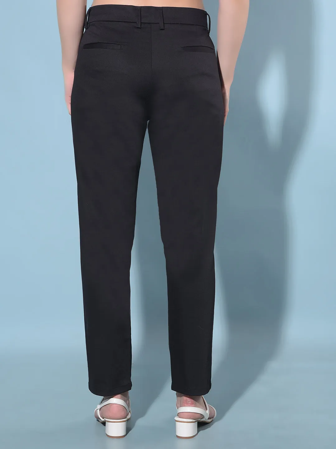 Black Stretchable Trousers