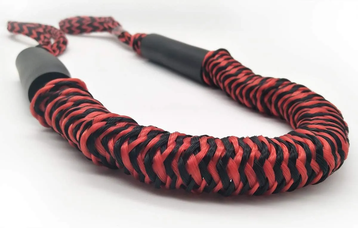 Bling Bling Mooring Rope Dock Lines Shock Cord Boat 3.5 Red & Black 2 Pack
