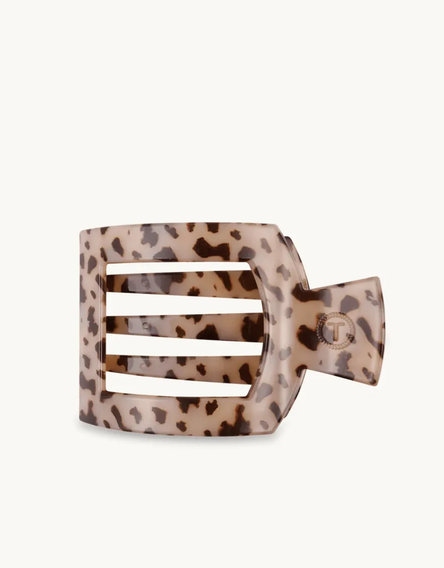 Blonde Tortoise Small Flat Square Hair Clip