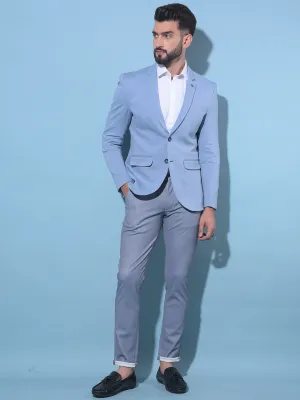 Blue Stretchable Trousers