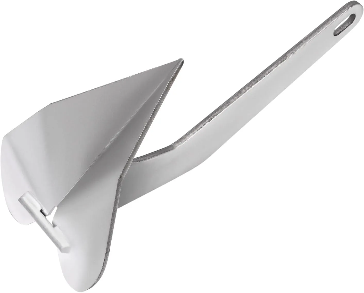 Boat Anchor, 32 lbs Marine Stainless Steel Delta Anchor/Wing Style Boat Anchor, Heavy Duty Wing Style Triangle Plow Anchor for Small Yachts Fishing Boats Sport Boats