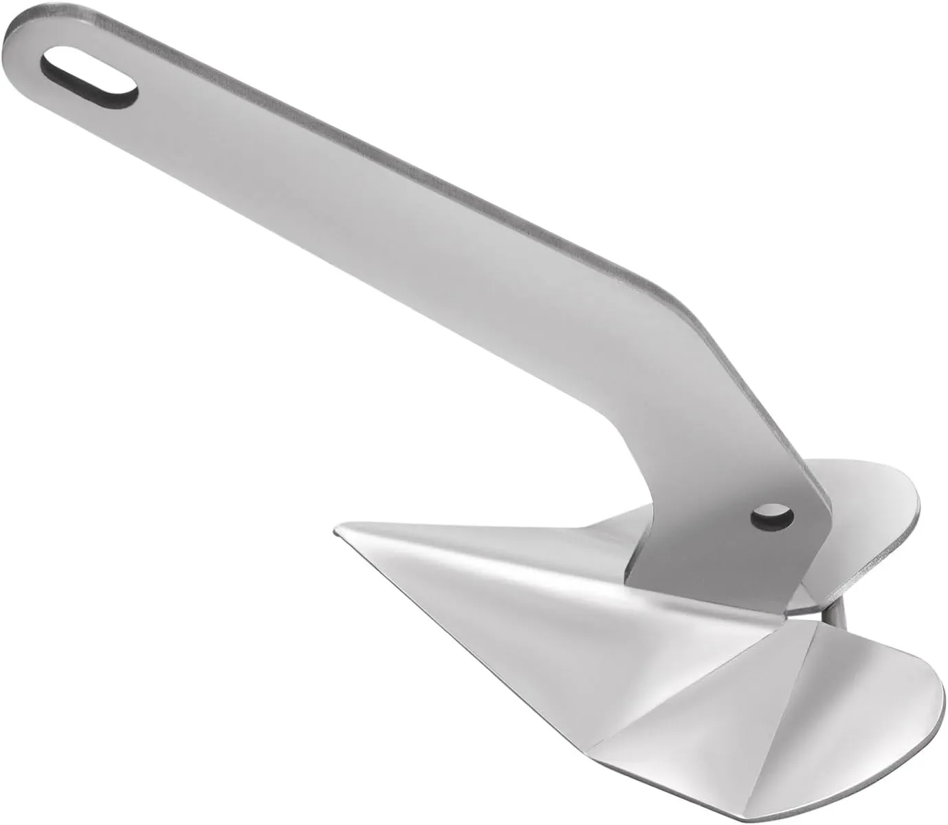 Boat Anchor, 32 lbs Marine Stainless Steel Delta Anchor/Wing Style Boat Anchor, Heavy Duty Wing Style Triangle Plow Anchor for Small Yachts Fishing Boats Sport Boats