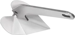 Boat Anchor, 32 lbs Marine Stainless Steel Delta Anchor/Wing Style Boat Anchor, Heavy Duty Wing Style Triangle Plow Anchor for Small Yachts Fishing Boats Sport Boats