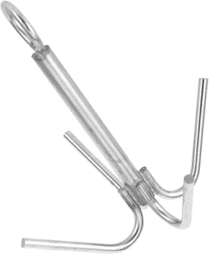 Boat Anchor, Utility Anchor, 4 Claw Anchor 316 Stainless Steel Anti‑Rust Grappling Hook Marine Boat Yacht Hardware