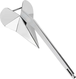 Boat Anchors, Delta Boat Anchor, Havey Duty 316 Stainless Steel Delta-Style Boat Anchor 9lbs/11lbs/13lbs/15.5lbs/18lbs/22lbs/33lbs Wing Style Triangle Anchor, for Pontoon, Deck, Fishing Boats, Sail