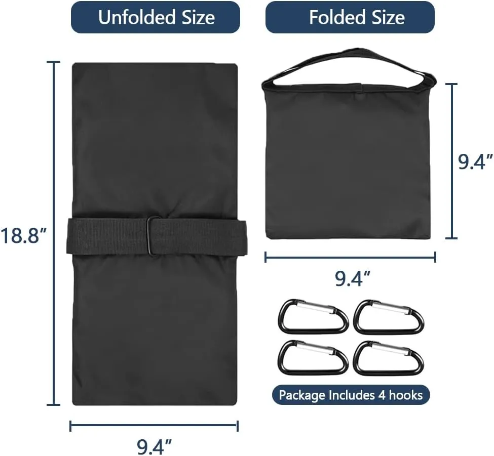 Boat Cover Sand Bag - Marine Grade Mooring Kit Boat Accessories, Windproof Weight Sandbags, Each 10 lbs Capacity (4 PCS)