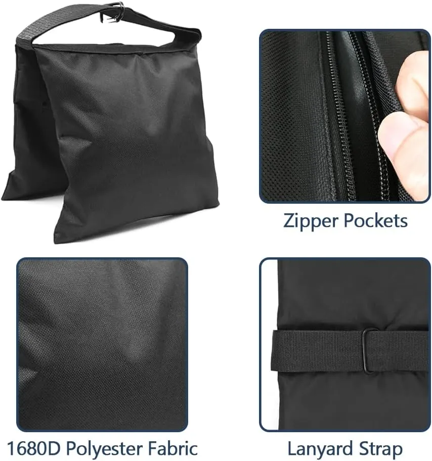Boat Cover Sand Bag - Marine Grade Mooring Kit Boat Accessories, Windproof Weight Sandbags, Each 10 lbs Capacity (4 PCS)