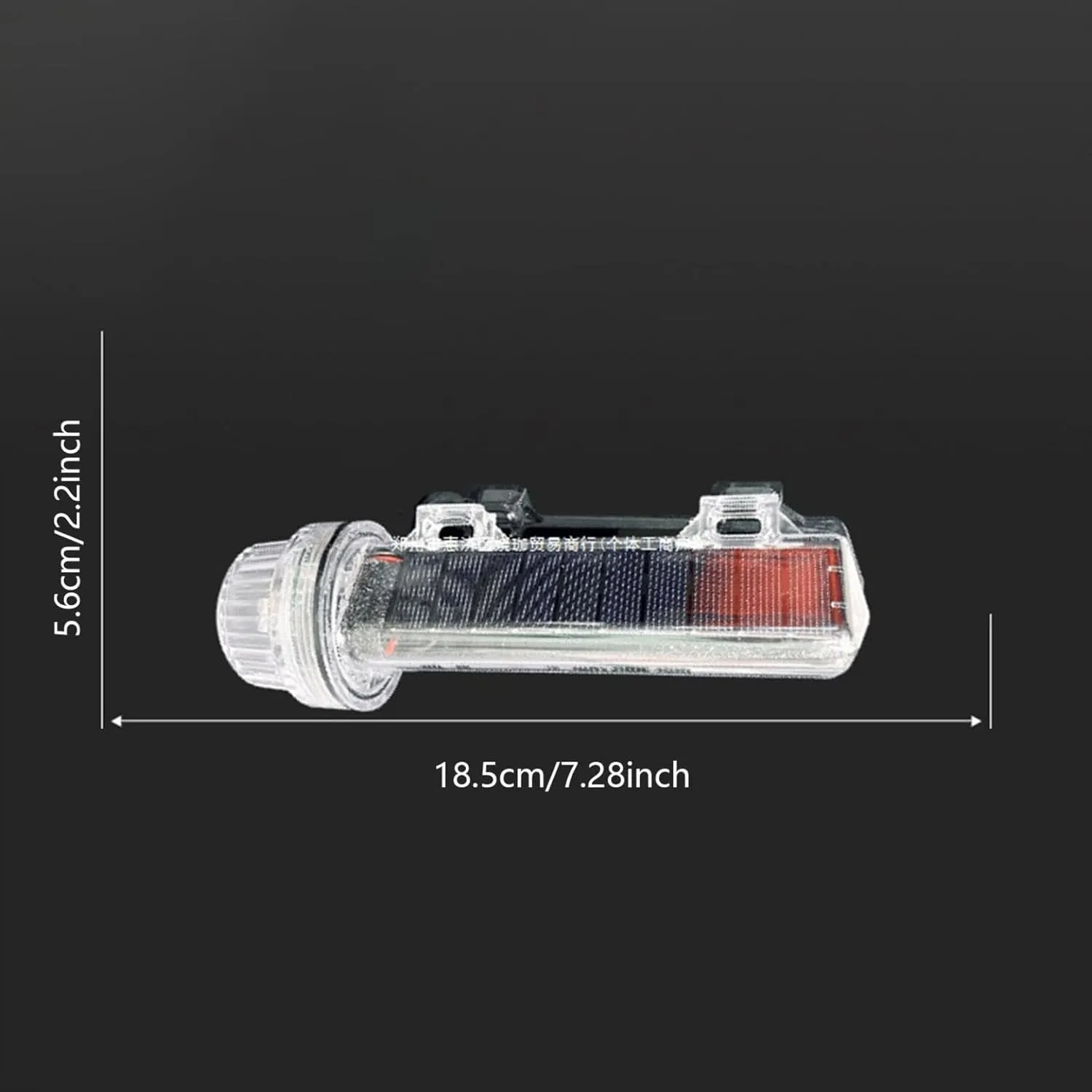 Boat Flares, 2025 Upgrade Solar Powered Marine Signal Light LED Navigation Lamp, Waterproof Emergency Signals for Fishing Nets, Boats Strobe Safety Lights Kit Navigation Lights (Grey 2pc)