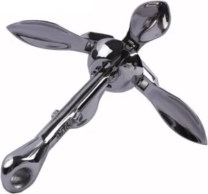 Boat Folding Grapnel Anchor, Stainless Steel Durable 0.7 KG Docking Hardware for Boat Marine Yacht Marine Accessories Deck Hardware Accessories