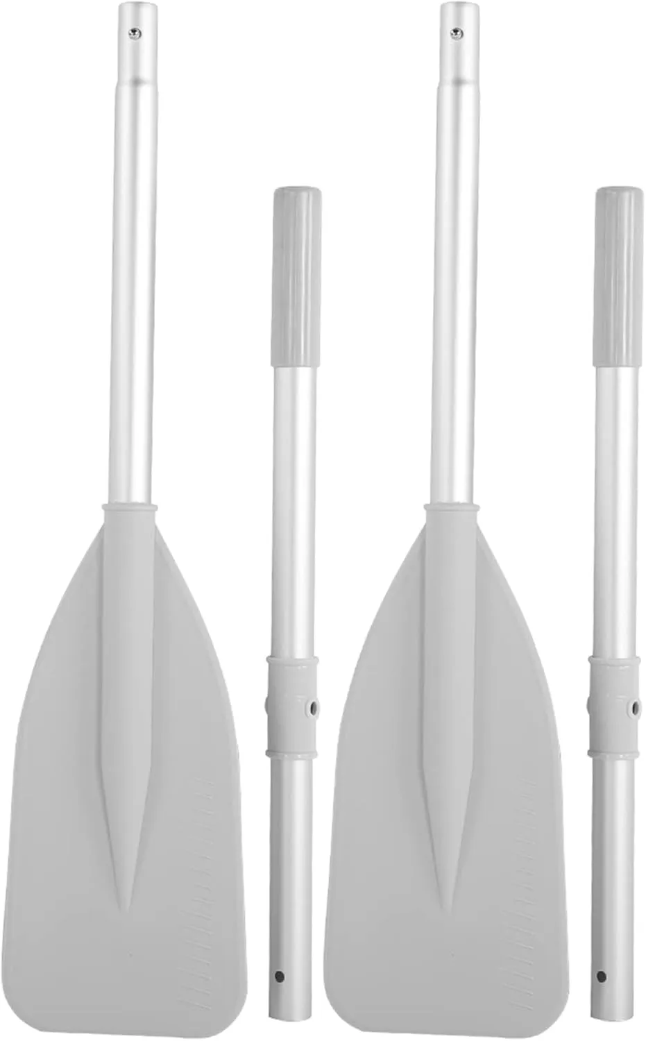Boat Oars, 2Pcs Oars for Row Boat of Oars 51.97" Long with Oar Locks, Split Shaft Aluminum Oars Canoe Kayak for Inflatable Boat Rubber Dinghy Water Marine Sports