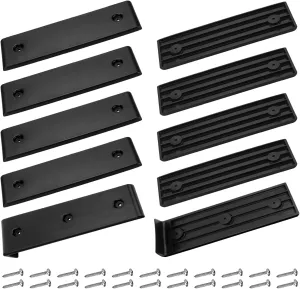 Boat Trailer Accessories Boat Trailer Bunk Slides Pads, E-Z Slide Trailer Pads and BunkEnders for Launching & Loading Boat on/Off Trailer Easier - 8 Pads (3"x10")   2 Bunk Enders