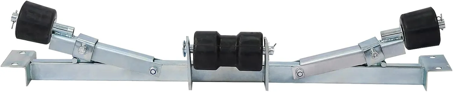 Boat Trailer Rollers, Boat Trailer Parts Bottom Support Bracket, Boat Trailer Accessories, for Boats Small Motors Sailing Boats Large Load Capacity 2204 Lbs Silver As Shown