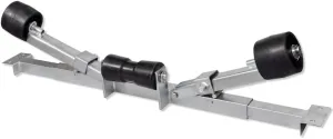 Boat Trailer,Zinc-Coated Steel Bracket Boat Trailer Adjustable Width 2' 7" – 4', 1763.7 lb Load Capacity, Bottom Support Bracket for Boats,Small Motors,Sailing Boats -AA