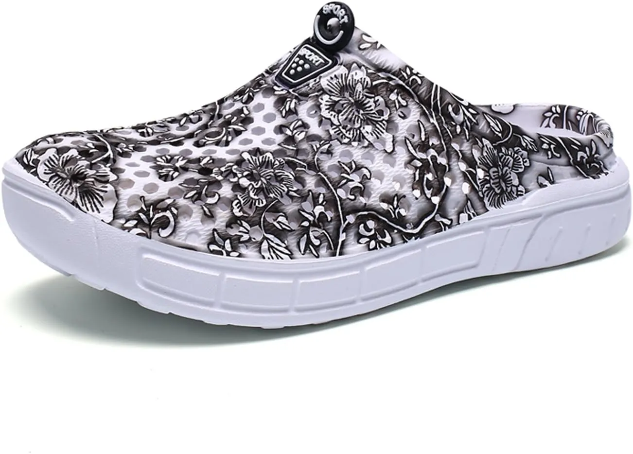 BODON Womens Summer Breathable Mesh Slippers Lightweight Mesh Clog Quick Drying Garden Shoes Footwear Anti-Slip Shoes