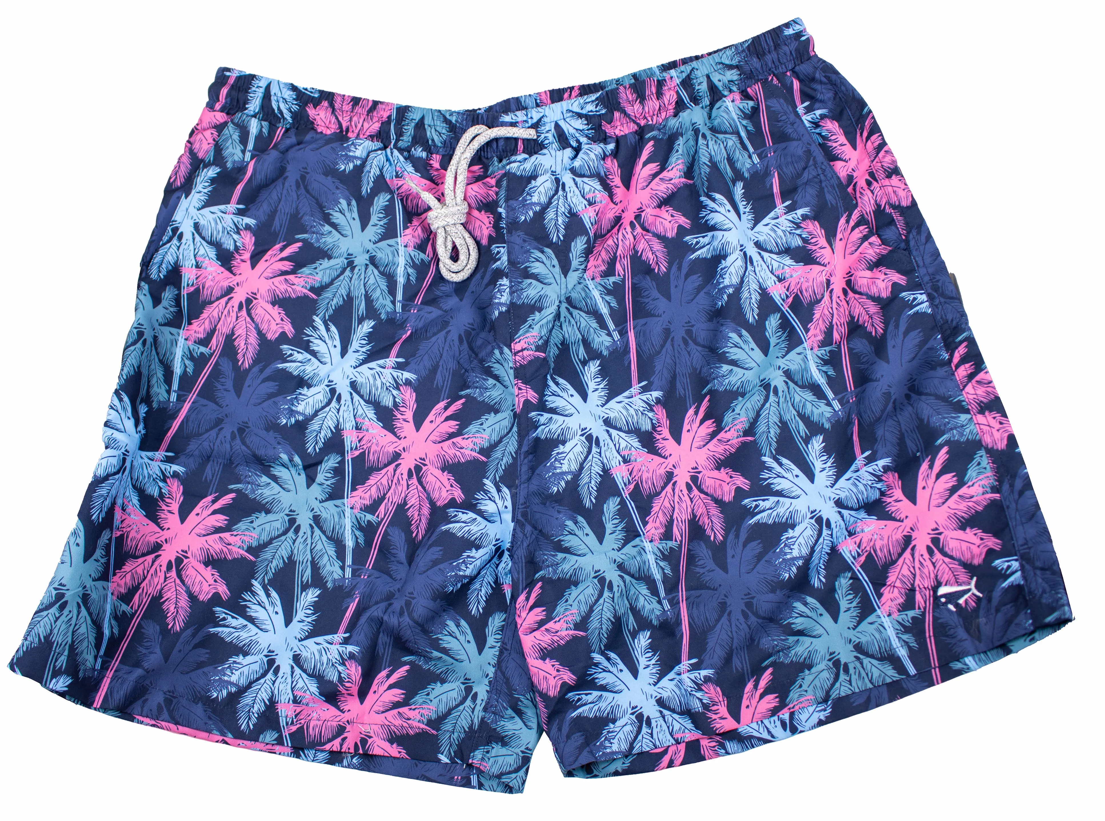 Boy's Toddler Printed Swim - Bright Palms - Deep Water Blue