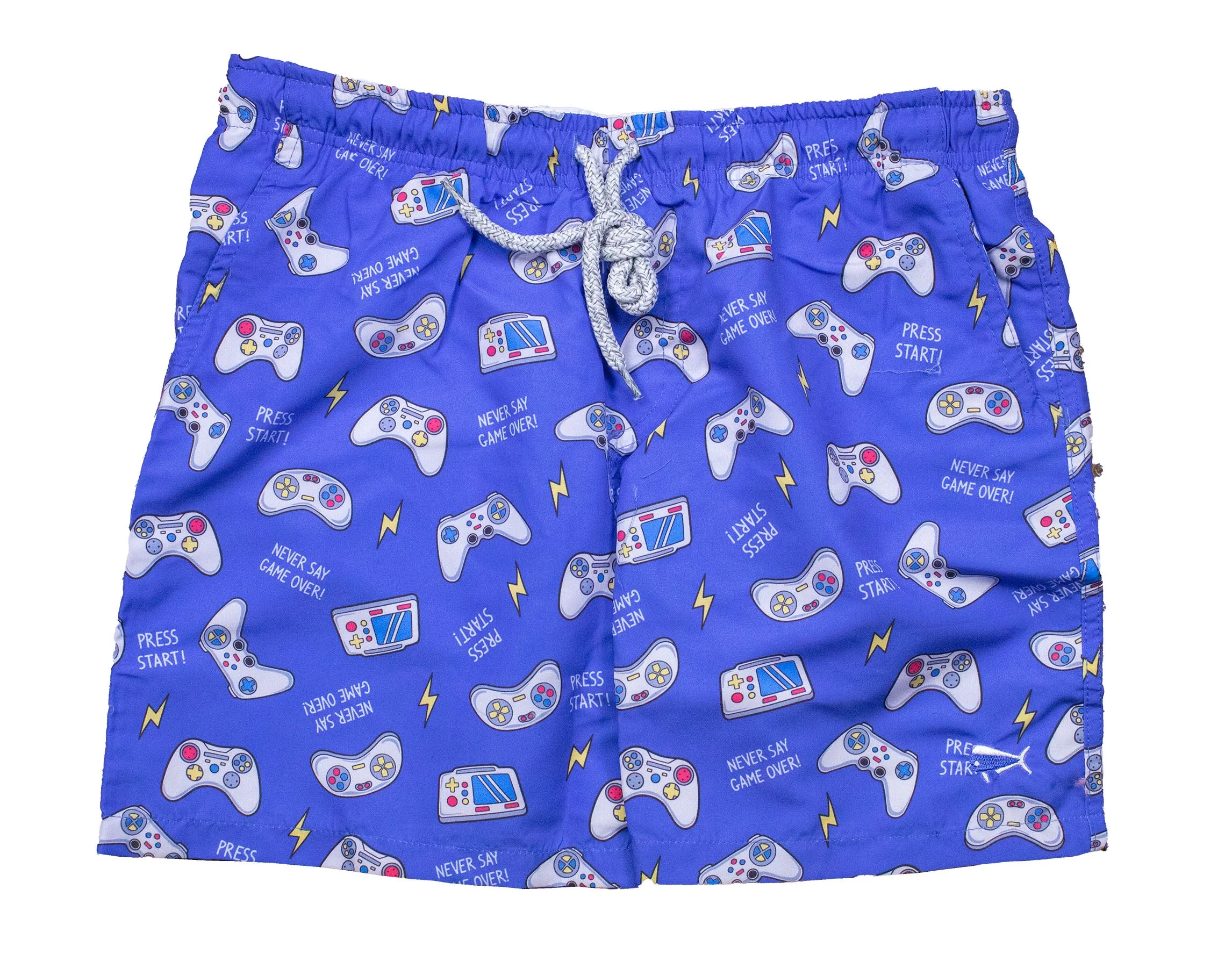 Boy's Youth Printed Swim - Game Time - Dusk
