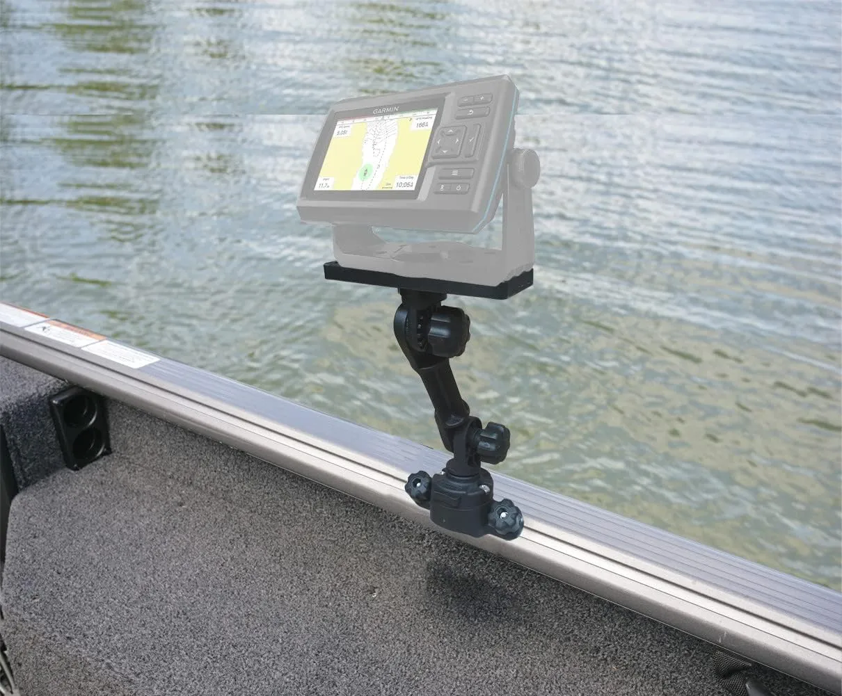 Brocraft Universal Electronic Mount for Boat Gunnel Track, Versatrack, Lund Sport, Ranger Track Systems
