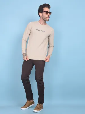 Brown Stretchable Trousers
