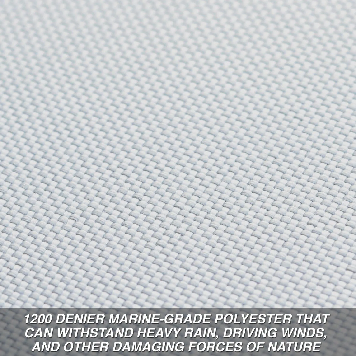 Budge B-1201-X8 1200 Denier V-Hull Runabout Boat Cover Gray 22'-25' Long (Beam Width Up to 106") Waterproof, Heavy Duty, UV Resistant