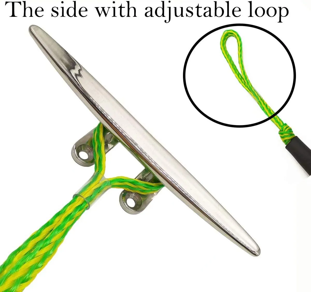 Bungee Dock Lines, Boat Ropes for Docking,Mooring Rope with Stainless Steel Clip - Accessories for Boats, PWC, Kayak, Watercraft,SeaDoo,Jet Ski, Pontoon, Canoe, Power Boat Green 4-Pack