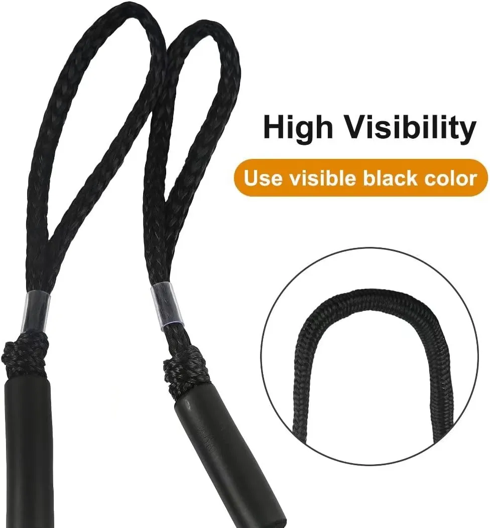 Bungee Dock Lines for Boat Shock Absorb Dock Tie Mooring Rope Boat Accessories 4-5.5 ft,4Pack (Black)