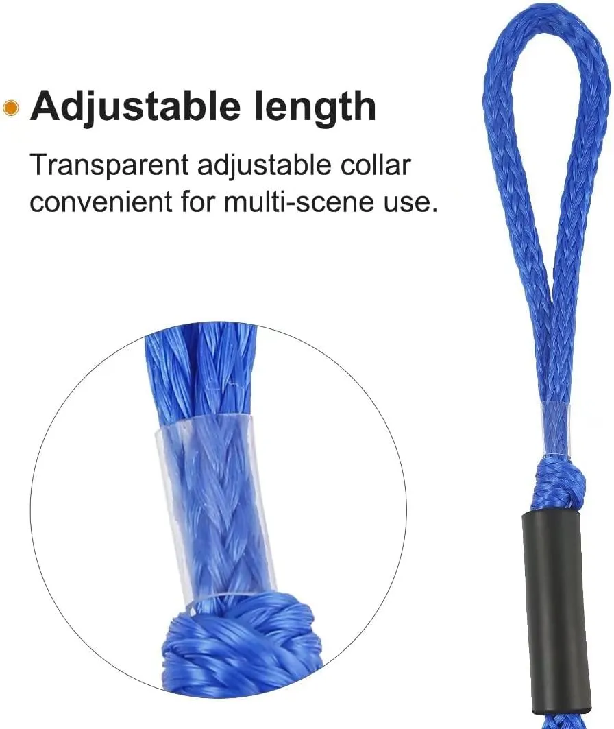 Bungee Dock Lines for Boat Shock Absorb Dock Tie Mooring Rope Boat Accessories 4-5.5 ft,4Pack (Blue)