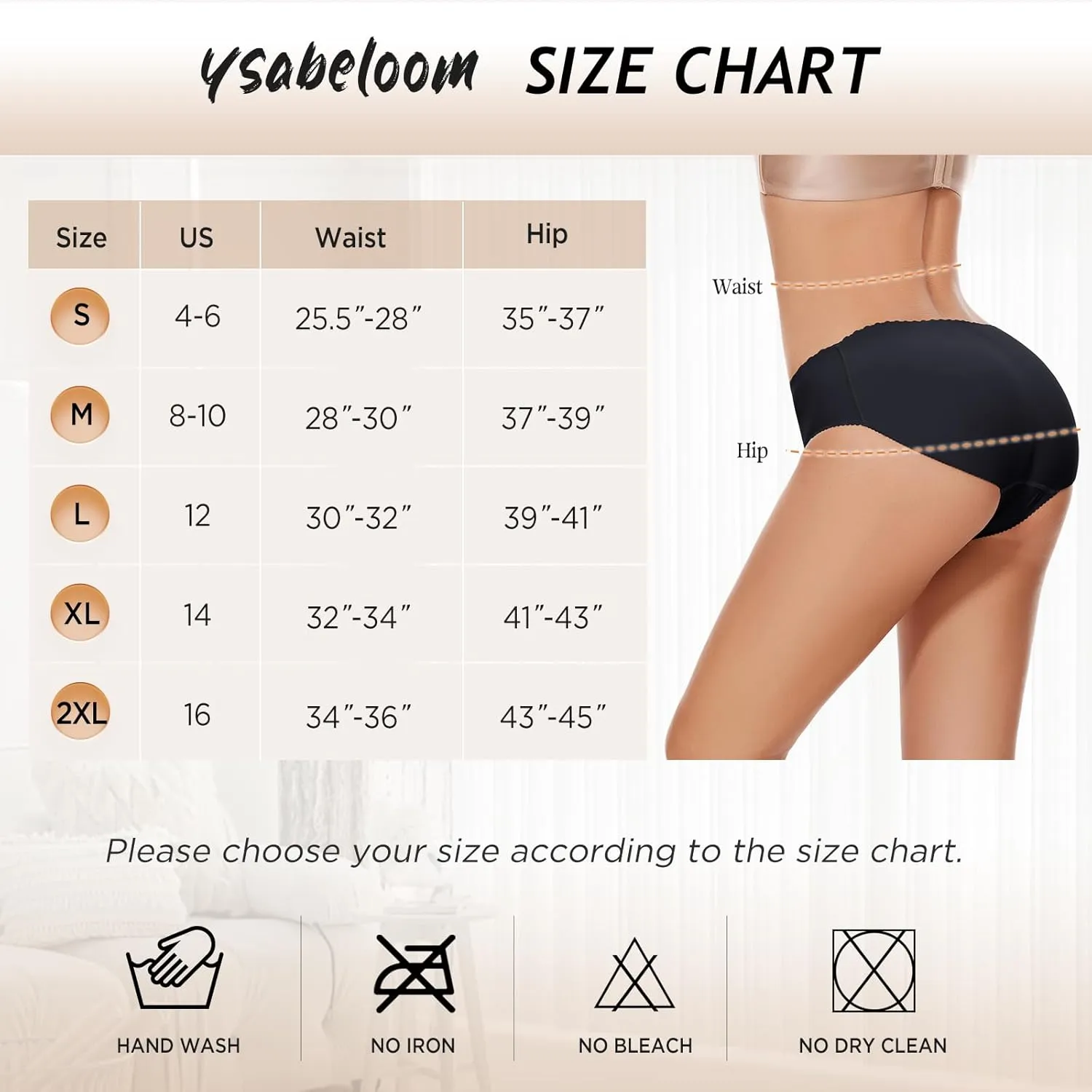 Butt Lifter Panties for Women Padded Underwear Seamless Butt Pads Shapewear Butt Lifting Panty Hip Enhancer