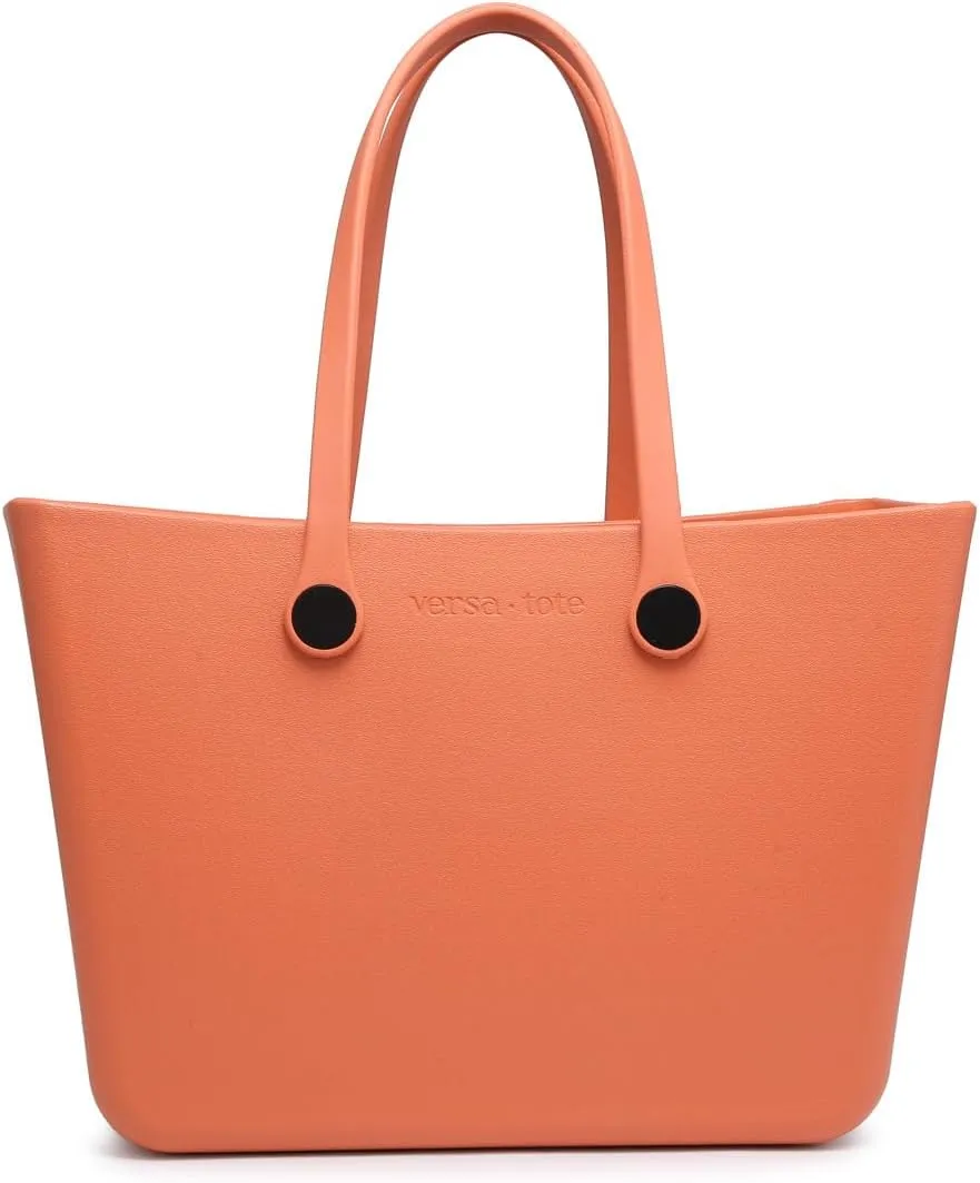 CARRIE Large Rubber Beach Bag Lightweight Waterproof Washable Durable Travel Tote for Boat Pool Sports Gym