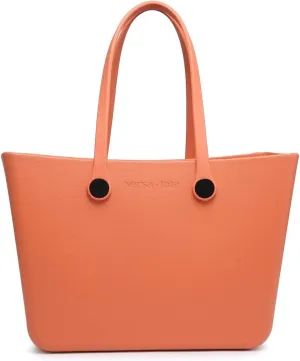 CARRIE Large Rubber Beach Bag Lightweight Waterproof Washable Durable Travel Tote for Boat Pool Sports Gym