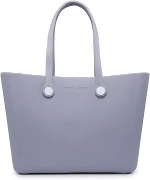 CARRIE Large Rubber Beach Bag Lightweight Waterproof Washable Durable Travel Tote for Boat Pool Sports Gym